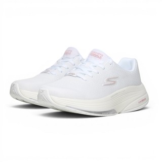 SKECHERS 休閒鞋 DISTANCE WALKER 白粉 足弓 碳板 健走鞋 女 125028WPK