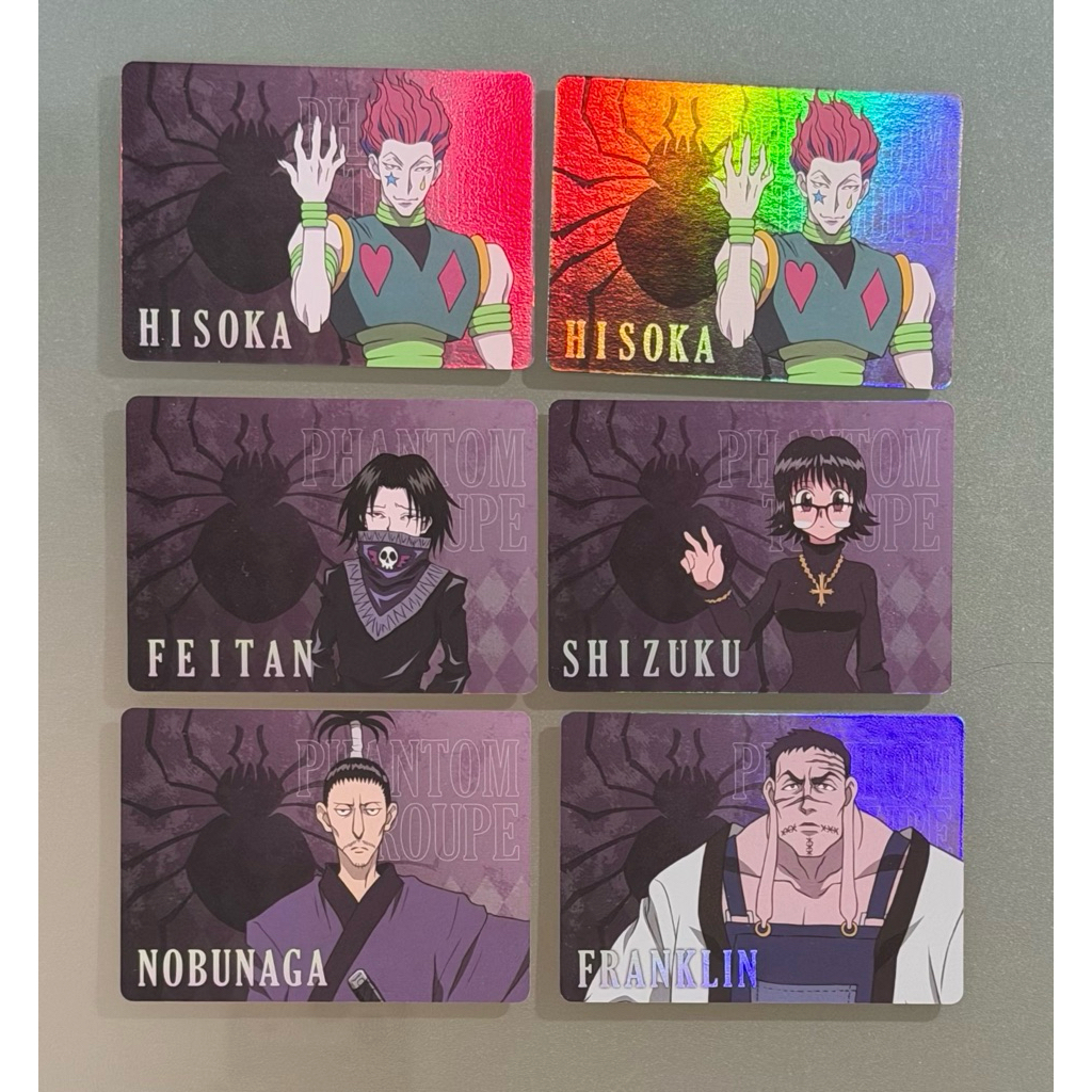 獵人 HUNTER x HUNTER 幻影旅團 抽卡機 小卡 西索 飛坦 小滴