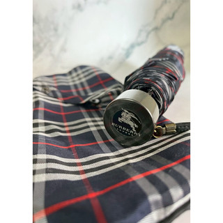 現貨 【近全新】正品 Burberry 日本專櫃購入 經典經典格紋微織水玉晴雨兩用折疊傘/防曬傘 卡榫無刮傷/塗層極乾淨