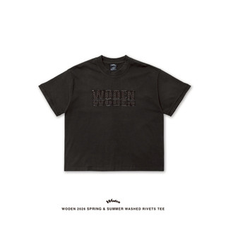 WODEN 2026 Spring & Summer Washed Rivets Tee