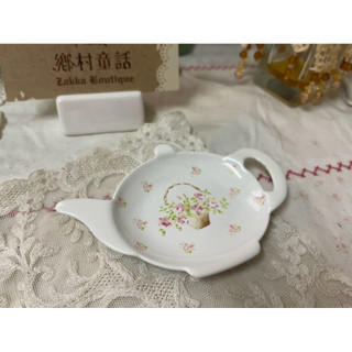 現貨 imane 玫瑰花籃 琺瑯 茶壺型 茶包盤 茶包皿 日本製