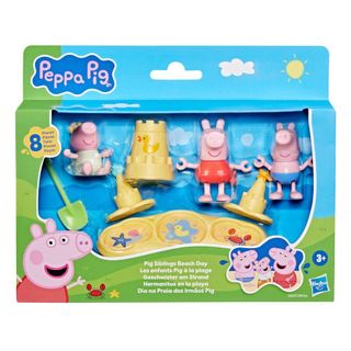 Hasbro Peppa Pig 佩佩豬 粉紅豬小妹 姊弟妹沙灘日遊戲組