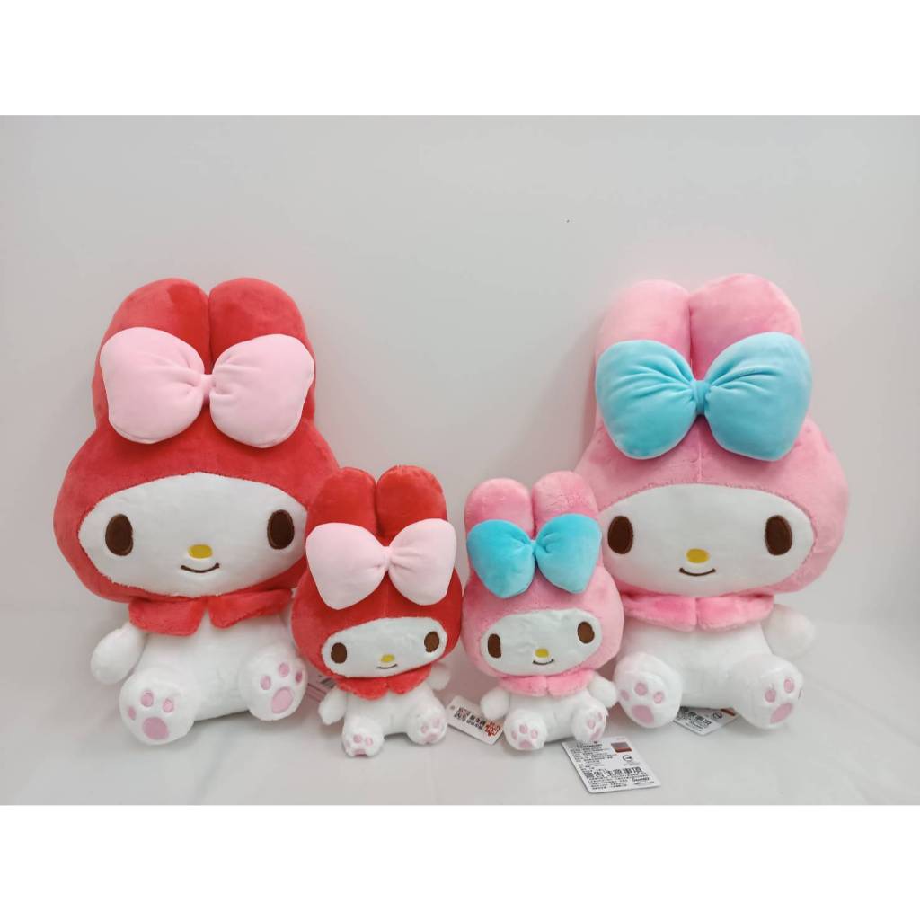 正版授權 美樂蒂素色花結款 美樂蒂娃娃 美樂蒂玩偶  My  Melody 三麗鷗娃娃 三麗鷗美樂蒂 坐姿美樂蒂