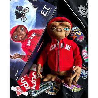𝐌𝐫.𝐏𝐚𝐧𝐠𝐤𝐚©現貨❤️🔥Supreme Steiff ET 外星人 box logo 外套 娃娃 公仔 紅色