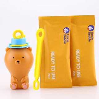 Uncle Bubble 安可堡 不灑泡泡瓶-棕熊 幼兒園禮物 生日禮