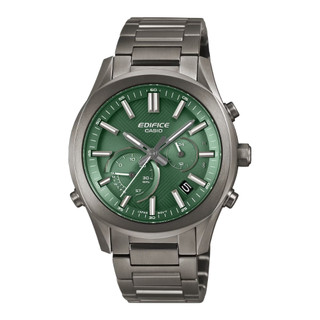 【CASIO 卡西歐】EDIFICE 太陽能藍芽 旗艦級計時錶 馳騁快感 綠色 EQB-1300DC-3A 39.5mm