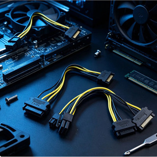 8P 轉 SATA 15P / 8P 轉 SATA 15P*2 轉接線