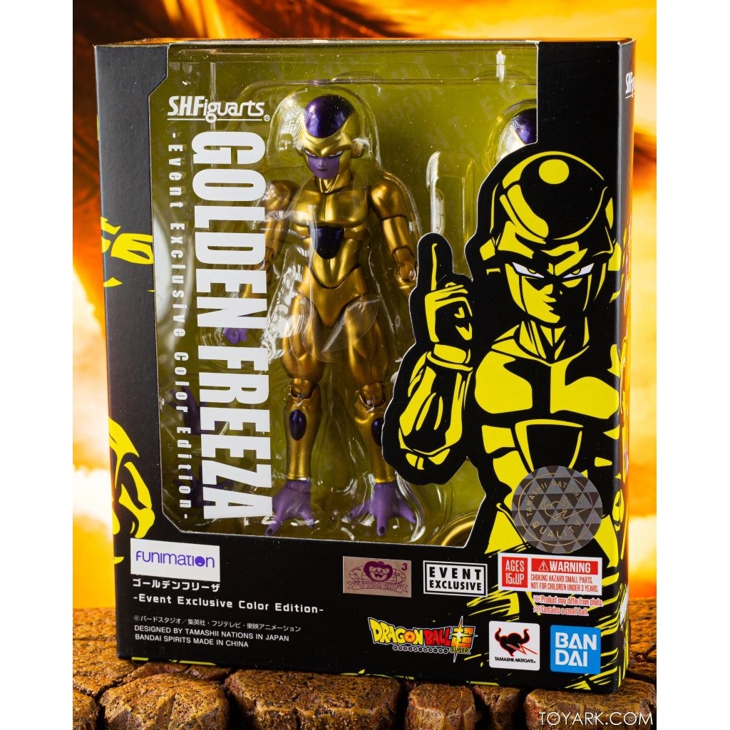 萬代正版，2019 SDCC限定，SHF 七龍珠 金色 弗力札 弗利札 弗利沙，s.h.figuarts