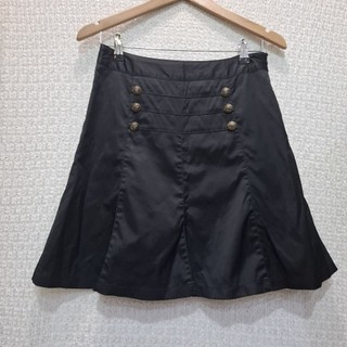 HOGO COLOR鎮衣店 徽章雙排釦顯瘦A字短裙(M)