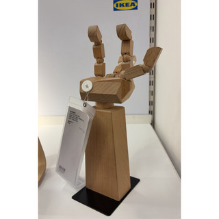 【代購】IKEA 宜家家居 LANESPELARE 配件架 可調整 木架可油漆 手部造型