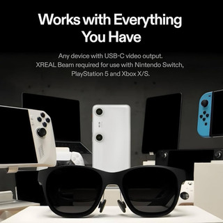 XREAL Air 2 Pro AR 眼鏡,終極穿戴式顯示器,具有 3 級浸入式控制,75 克 120Hz 1080P