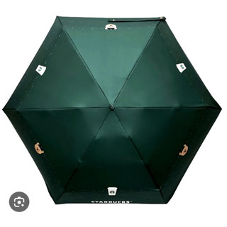 星巴克_小熊輕量晴雨傘_綠