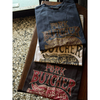 [Kriff Mayer] Porkshop print Tee 老式豬肉販售店圖短Tee 美式復古 阿美卡機 現貨