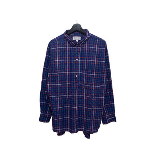 Beauty & Youth 紫色格紋 泡泡紗 Pullover 襯衫 古著 二手選物 Vintage