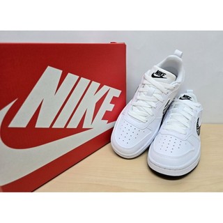 ✩Pair✩ NIKE COURT BOROUGH LOW PRT (GS) 大童鞋 IV5952-100 皮面 百搭