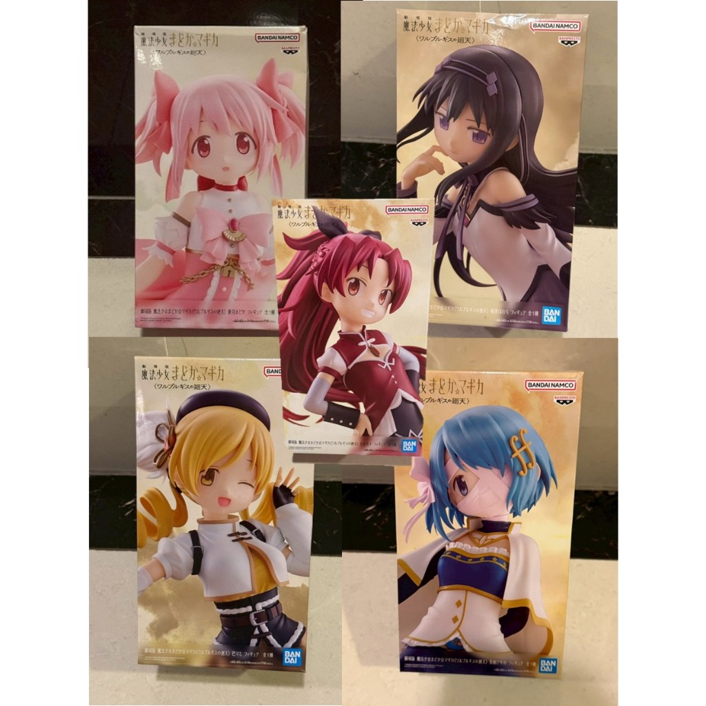 【麻糬禿頭聯盟】日版 BANPRESTO 魔法少女小圓 劇場版 鹿目圓 曉美焰 巴拿美 美樹沙耶香 佐倉杏子 公仔 模型
