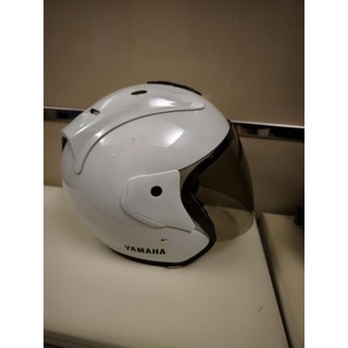 【二手】YAMAHA 山葉機車 3/4罩安全帽 KC-612 白色