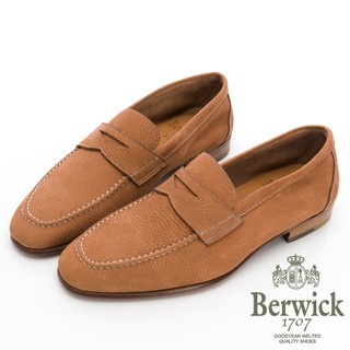 【BERWICK】西班牙進口 麂皮便士樂福鞋 -卡其 535007KM48