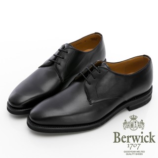 【BERWICK】西班牙進口-EXTRALIGHT 輕量素面綁帶紳士鞋 -黑435019KM10