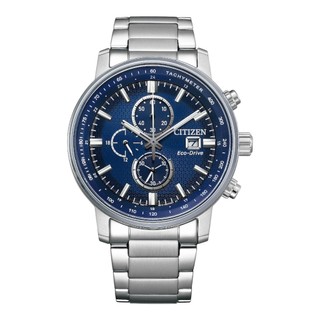 【CITIZEN 星辰】 Chronograph系列 藍面計時腕錶CA0840-87L 43mm 現代鐘錶