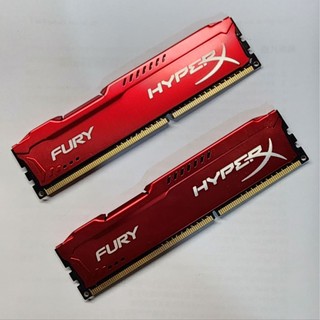 Kingston HyperX FURY DDR3 桌上型記憶體 兩支 型號：HX318C10FRK2/8（單支4GB）