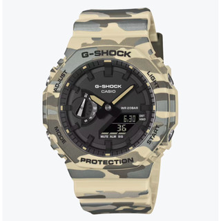 CASIO 卡西歐G-SHOCK 經典八角錶殼 時尚迷彩雙顯腕錶 GA-2100CM-5A