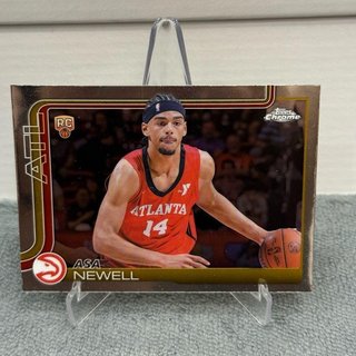 Asa Newell 新人卡 正Base RC NBA 2025-26 Topps Chrome Hawks #273