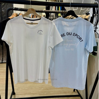 【 嘉悅｜宜蘭門市 】 公雞 Le Coq Sportif 胸前小標&背後文字 短袖 白/淺藍