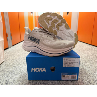 全新未落地HOKA 男 Clifton 10 路跑鞋 。杏霧灰/霧石灰 US 12D 30cm 1162030