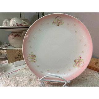 現貨 即出 imane 玫瑰花籃 陶瓷 蛋糕盤 圓盤19cm 日本製