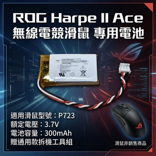 ​【現貨】華碩 ROG Harpe II Ace (龍鱗 Ace 2) 無線電競滑鼠專用電池 P723