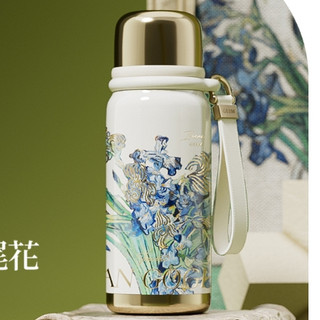 GERM 格米 THE MET 致敬梵古系列迷你悅動保溫杯 580ML 鳶尾花 代理商公司貨