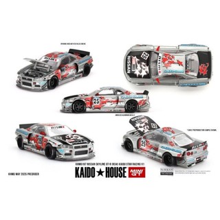【現貨】Kaido House x MINI GT 1/64 日產 Nissan Skyline GT-R (R34)