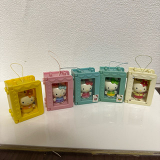 HELLO KITTY 711聯名積木櫥窗小吊飾一組