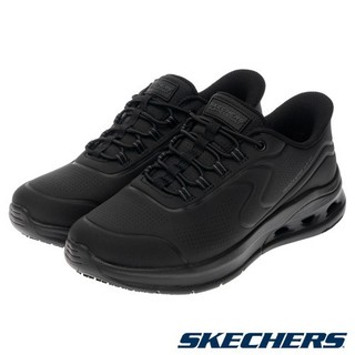 607-SKECHERS 女工作鞋 瞬穿系列 寬楦款 ARC WAVES 2.0 SR (108336WBLK)
