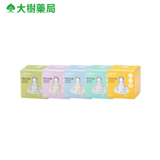mammyshop 媽咪小站 母感體驗 標準口徑 SS-LL 十字孔/圓孔奶嘴 (1入裝) 大樹藥局
