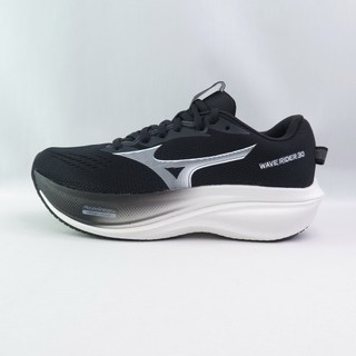 Mizuno J1GU262181 WAVE RIDER 30 SW 男女慢跑鞋 4E寬楦 黑x白【iSport愛運動】