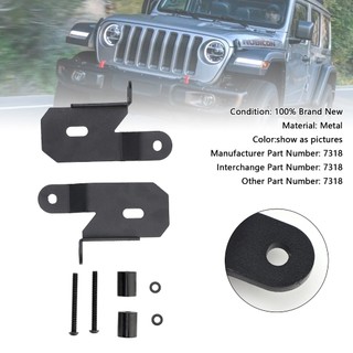 適用於 Jeep Wrangler JL 2018-2019 A 柱黑色燈具安裝支架-極限超快感