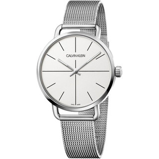 Calvin Klein CK Even 超然系列十字線米蘭帶手錶 K7B21126