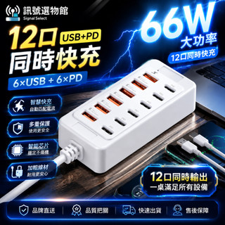 【USB Type-C 66W】USB3.0多孔拓展塢高速 HUB分線器 集線器 usb 擴充插座 小米有品電腦筆電專用