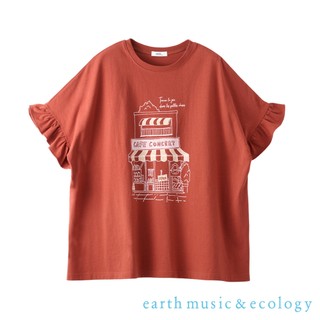 earth music&ecology 荷葉邊拼接設計T-shirt (0S000017700)