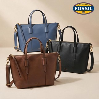 【FOSSIL 官方旗艦館】Skylar 真皮質感兩用水餃包 (多色可選)