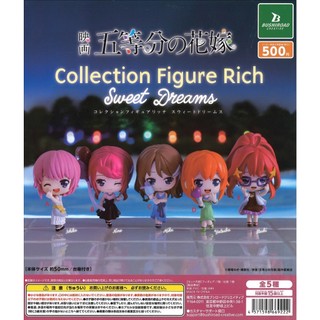 BUSHIROAD 電影版五等分的新娘公仔RICH SweetDreams篇 扭蛋 轉蛋