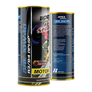 【APEX SPARK】10W40 高性能全合成機油 1L API SP/ACEA A3/B4 汽車機油-油購耐斯