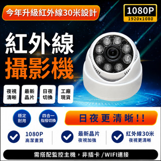 1080P監視器 攝影機 200萬畫素 AHD紅外線吸頂半球 類比監視器 DVR用 昇銳 兩年保固