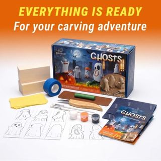 [倉禾工具] 小海狸 BEAVER CRAFT手作雕刻材料包- 萬聖節(含工具及雕刻素材) DIY 材料包 手工藝
