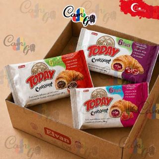 土耳其 Today Croissant 超人氣 巧克力 草莓 櫻桃 夾心 牛角 可頌 麵包 點心 甜點 ELVAN