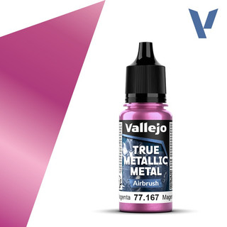 Acrylicos Vallejo 真金屬色彩：Crimson Magenta - Airbrush 77167