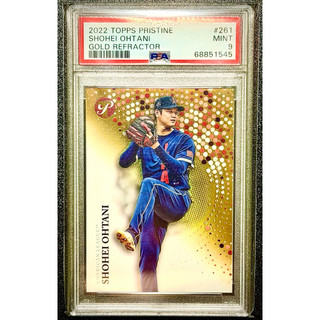【PSA 9】2022 Topps Pristine 大谷翔平 限量/50 Gold Refractor POP1
