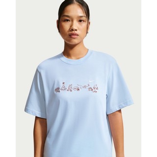 【NIKE 耐吉】短袖上衣 女 T恤 寬鬆 AS W NSW SS TEE BOXY 藍 IW1213-407